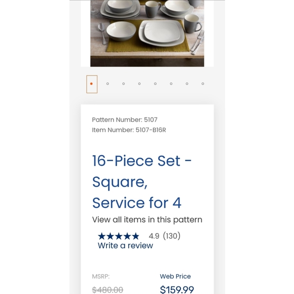 Noritake Dinnerware Set - Picture 5 of 8